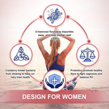 NATURE TARGET Probiotics for Women displayed with a measuring spoon