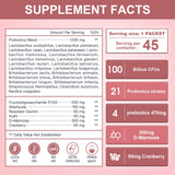 NATURE TARGET Probiotics for Women side view with nutritional information