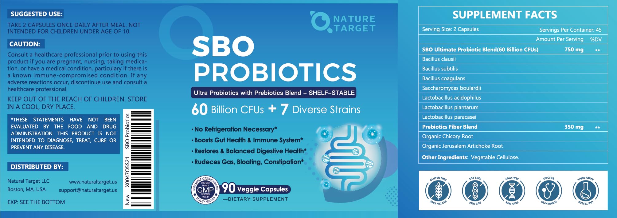 NATURE TARGET Sbo Probiotics lifestyle scene with capsules