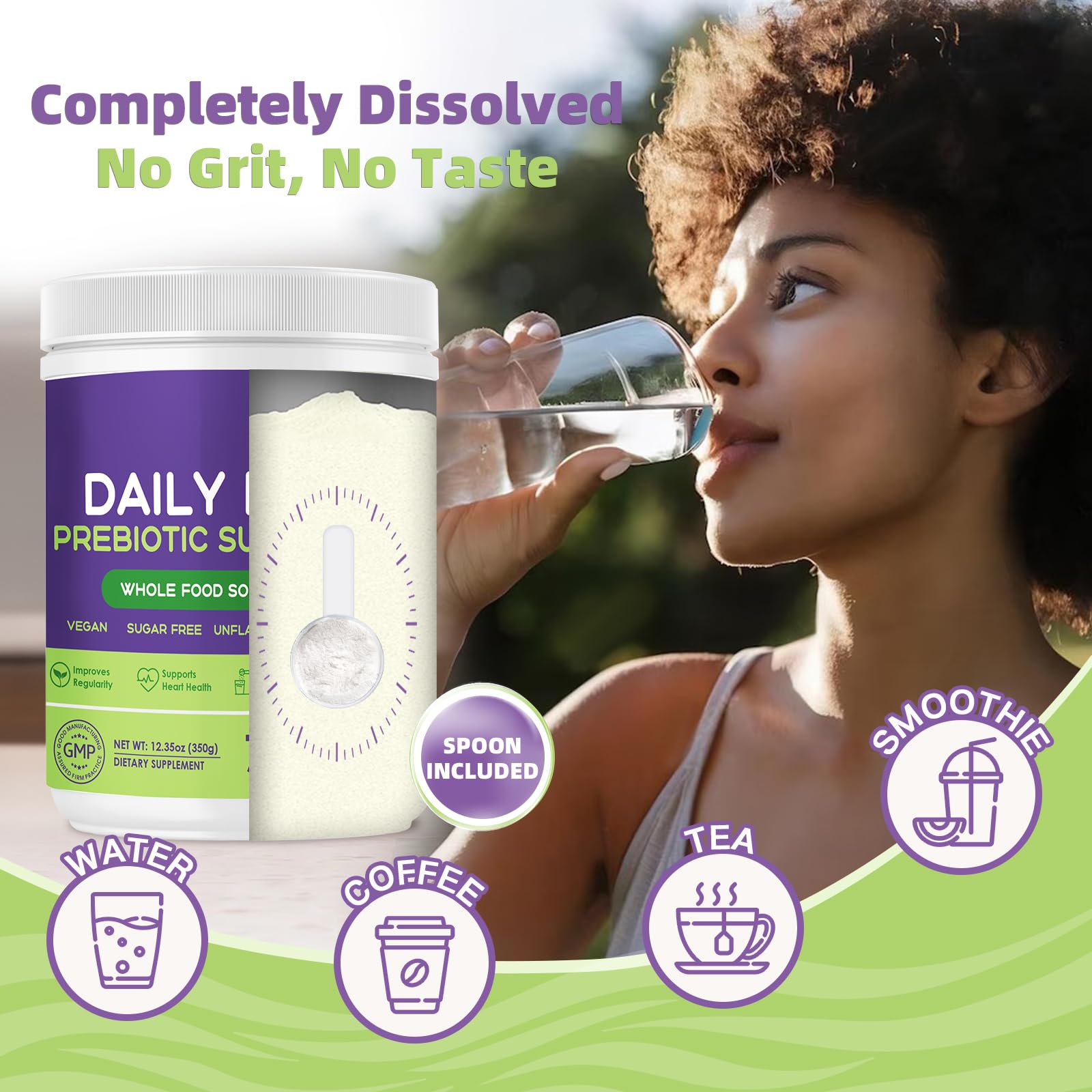 NATURE TARGET Super Fiber Powder 440g back view