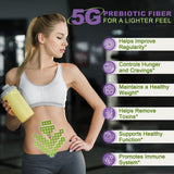 NATURE TARGET Super Fiber Powder 440g mixed in a beverage