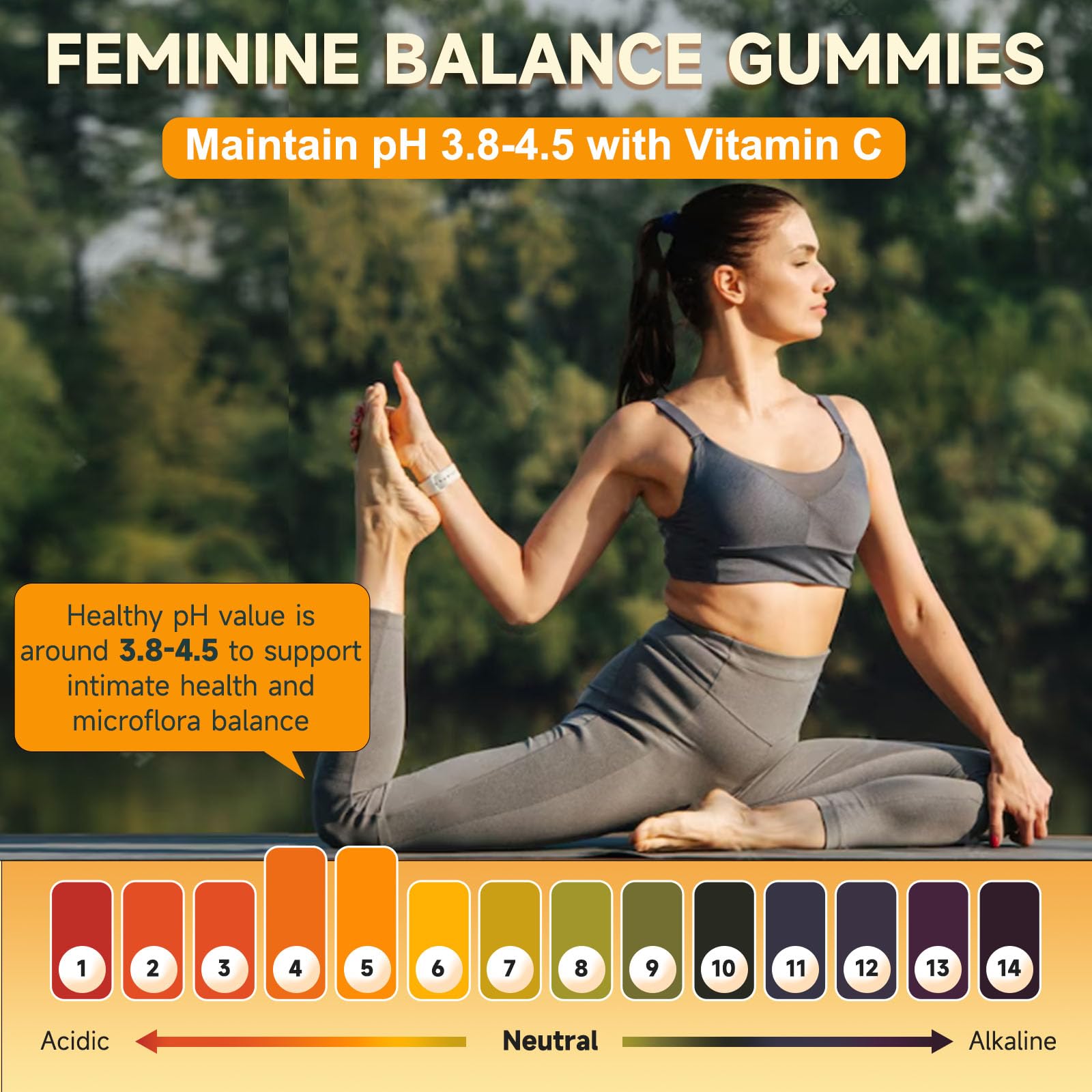 NATURE TARGET Vaginal Health Gummies open bottle showing gummy count