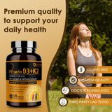 NATURE TARGET Vitamin D3 & K2 Capsules with a measuring spoon