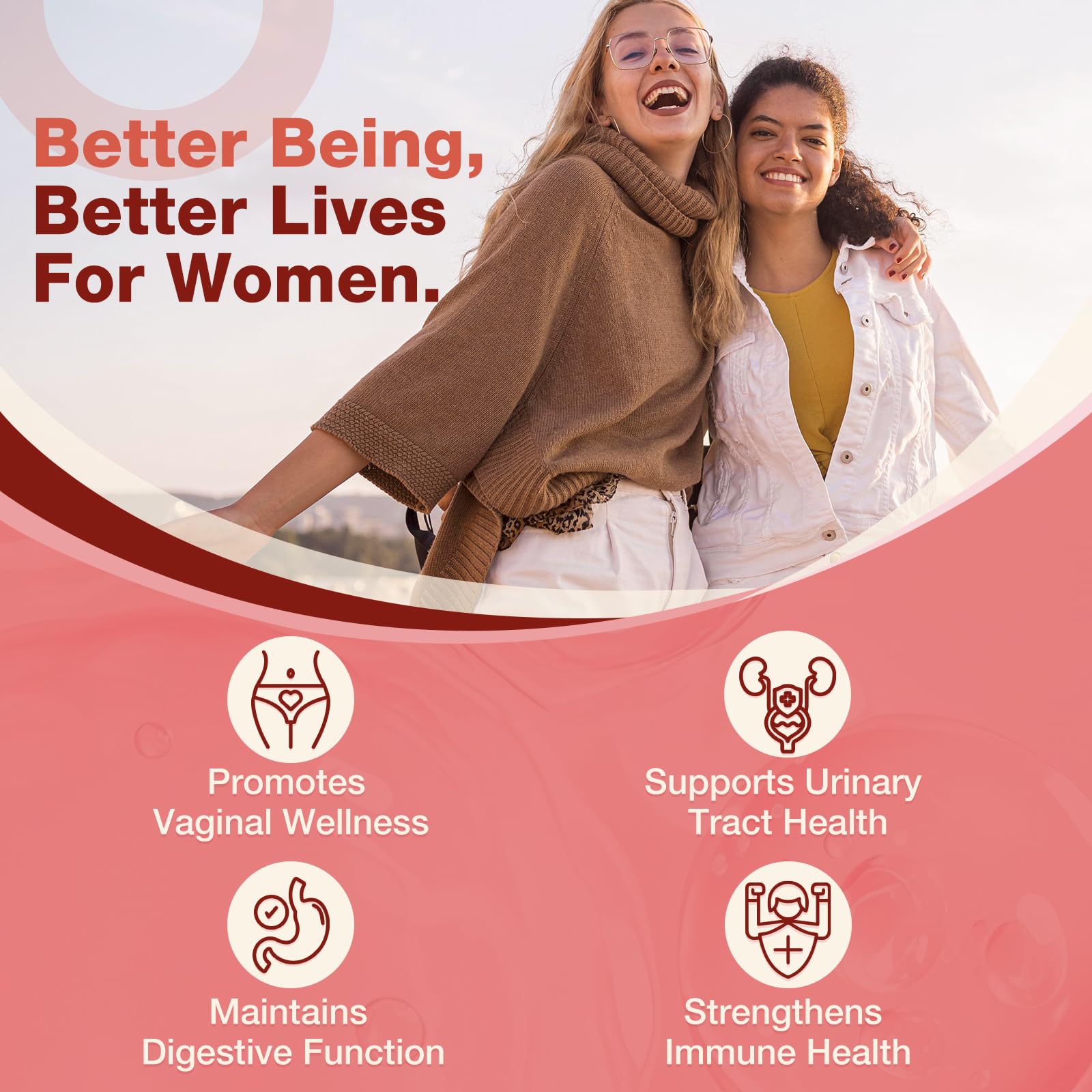 NATURE TARGET Women's Probiotic 60 Billion CFU capsules in hand