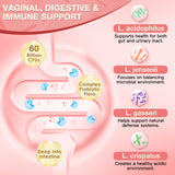 NATURE TARGET Women's Probiotic 60 Billion CFU capsules with water