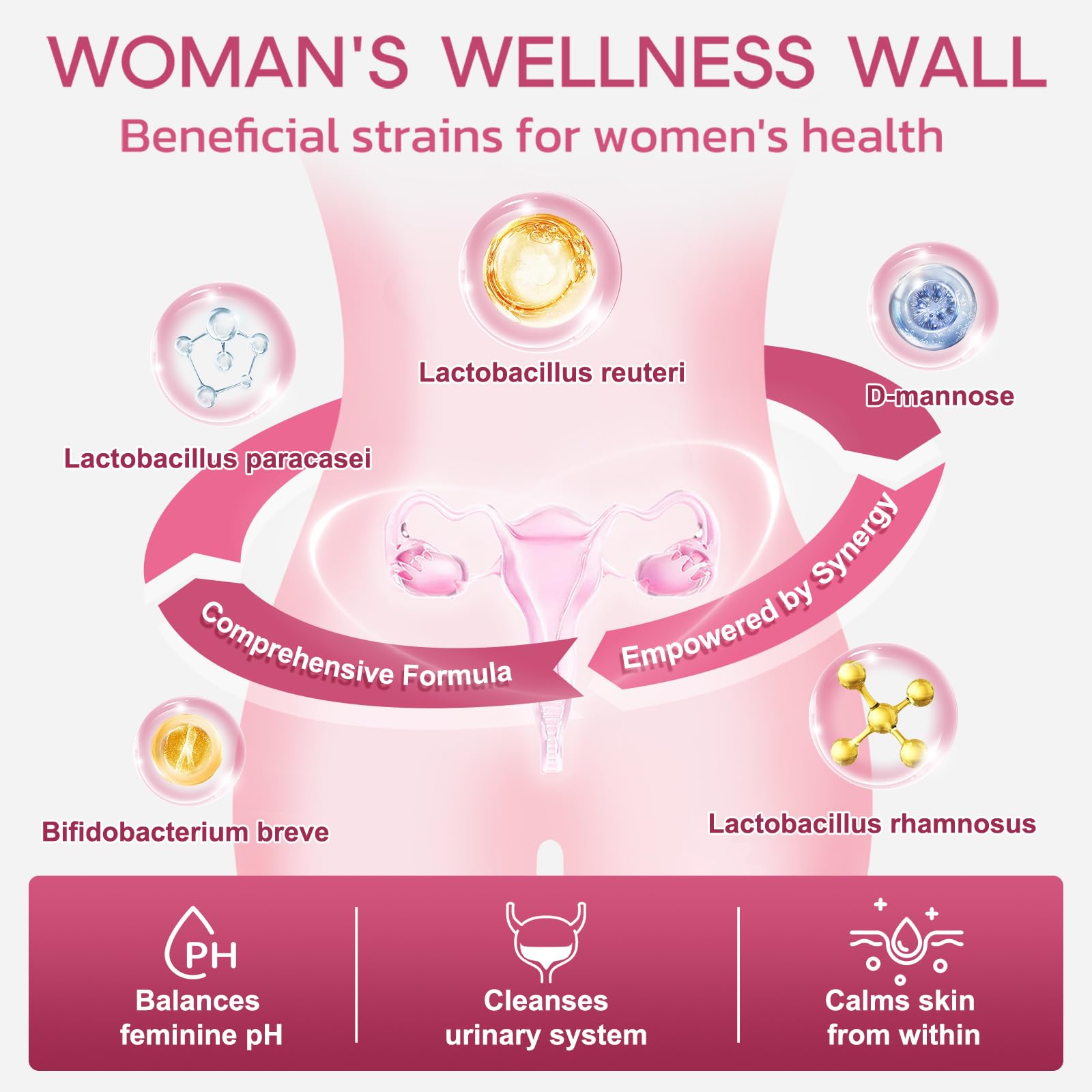 NATURE TARGET Women's Probiotics & Prebiotics powder in glass of water
