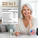 Nature Whisper Mushroom Complex 20 types capsules with packaging