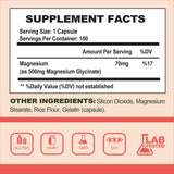 Nature4U Magnesium Glycinate Capsules bottle with label