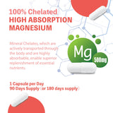 Nature4U Magnesium Glycinate Capsules on a wooden table