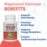 Nature4U Magnesium Glycinate Capsules on a wooden table