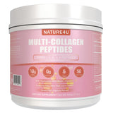 Nature4U Multi Collagen Peptides Powder front view packaging
