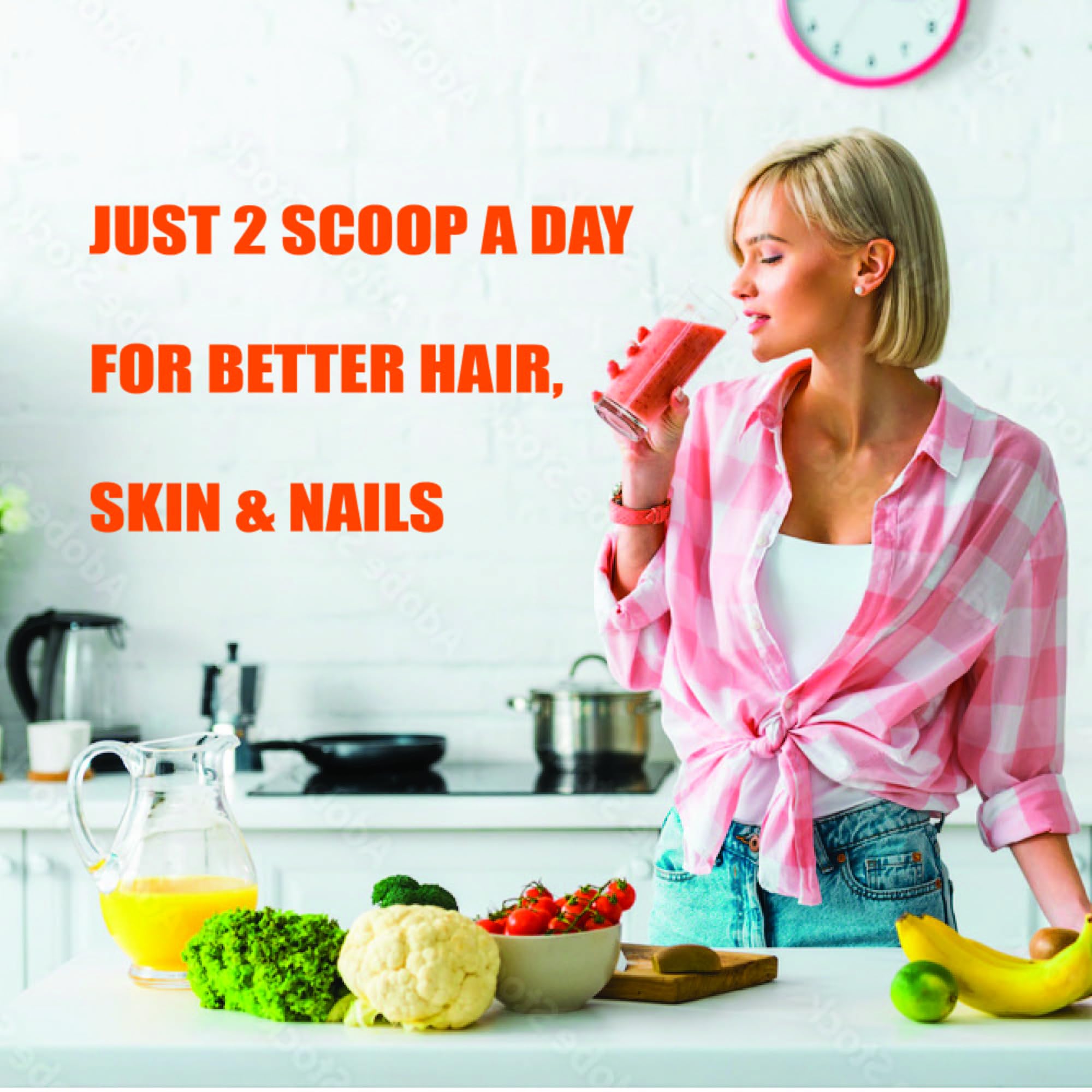 Nature4U Multi Collagen Peptides Powder nutritional information