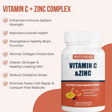 Nature4U Vitamin C with Zinc Capsules 150g ingredients list