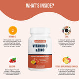 Nature4U Vitamin C with Zinc Capsules 150g packaging