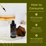Naturealm Chaga Mushroom Tincture lifestyle scene with natural background