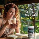 Naturealm Lion's Mane Mushroom Powder mixed in a smoothie