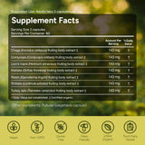 Naturealm Sacred 7 Mushroom Complex capsules in a hand