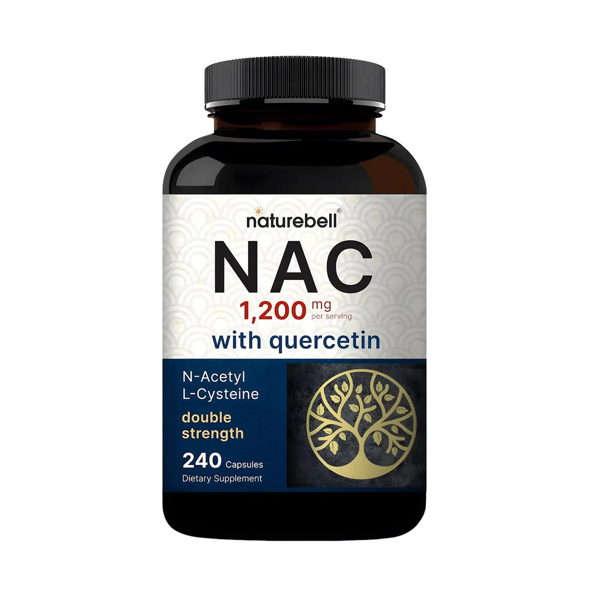 NatureBell Acetyl-L-Carnitine 1200mg front view of the bottle
