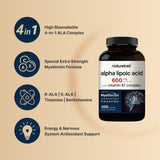NatureBell Alpha Lipoic Acid 600mg bottle with label