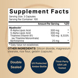 NatureBell Alpha Lipoic Acid 600mg capsules side view