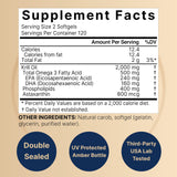 NatureBell Antarctic Krill Oil Softgels 240 count bottle