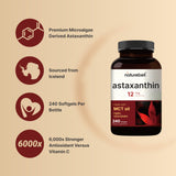 NatureBell Astaxanthin Softgels bottle side view