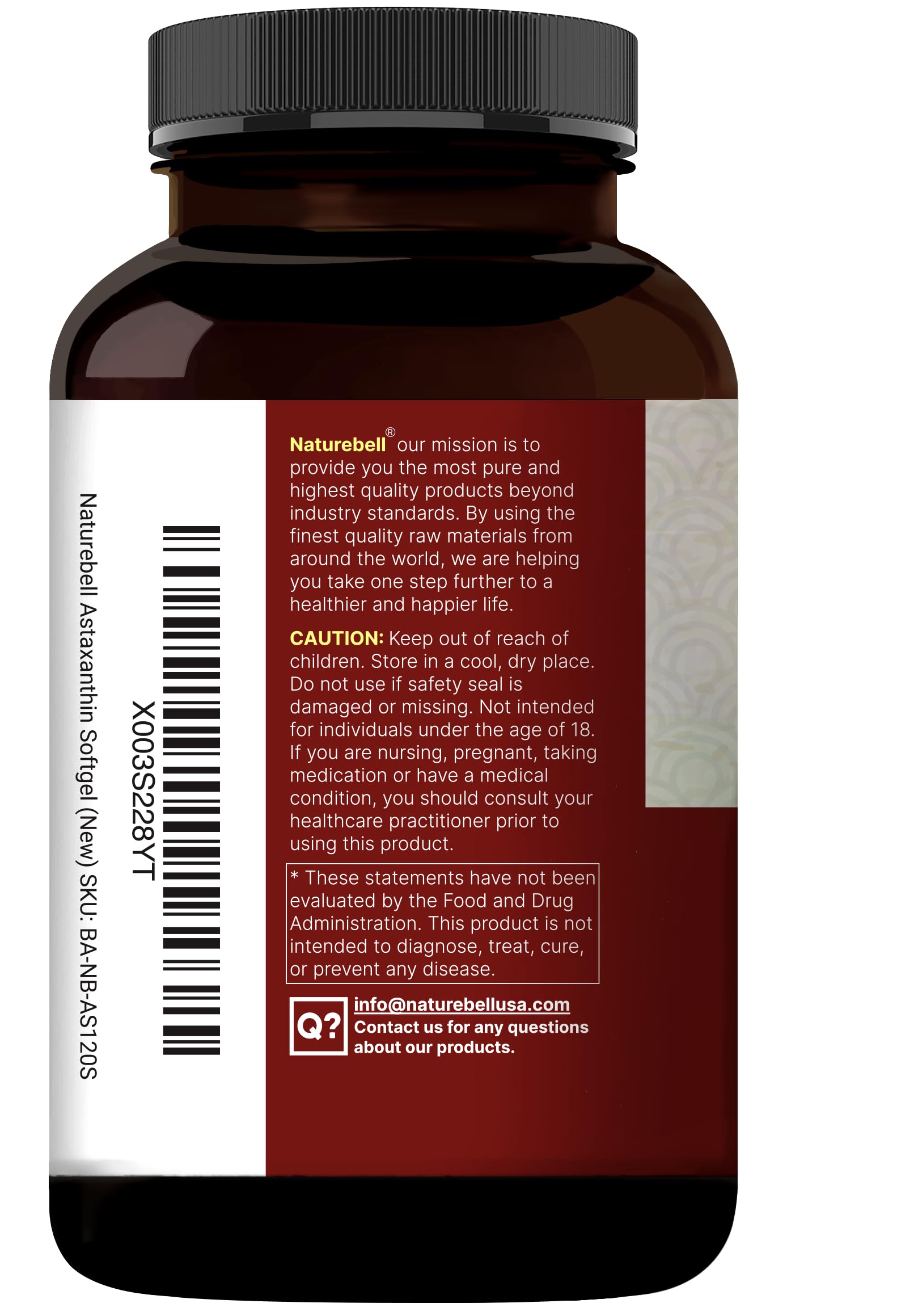NatureBell Astaxanthin Softgels in a lifestyle setting