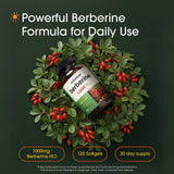 NatureBell Berberine 1,000mg softgel capsules close-up