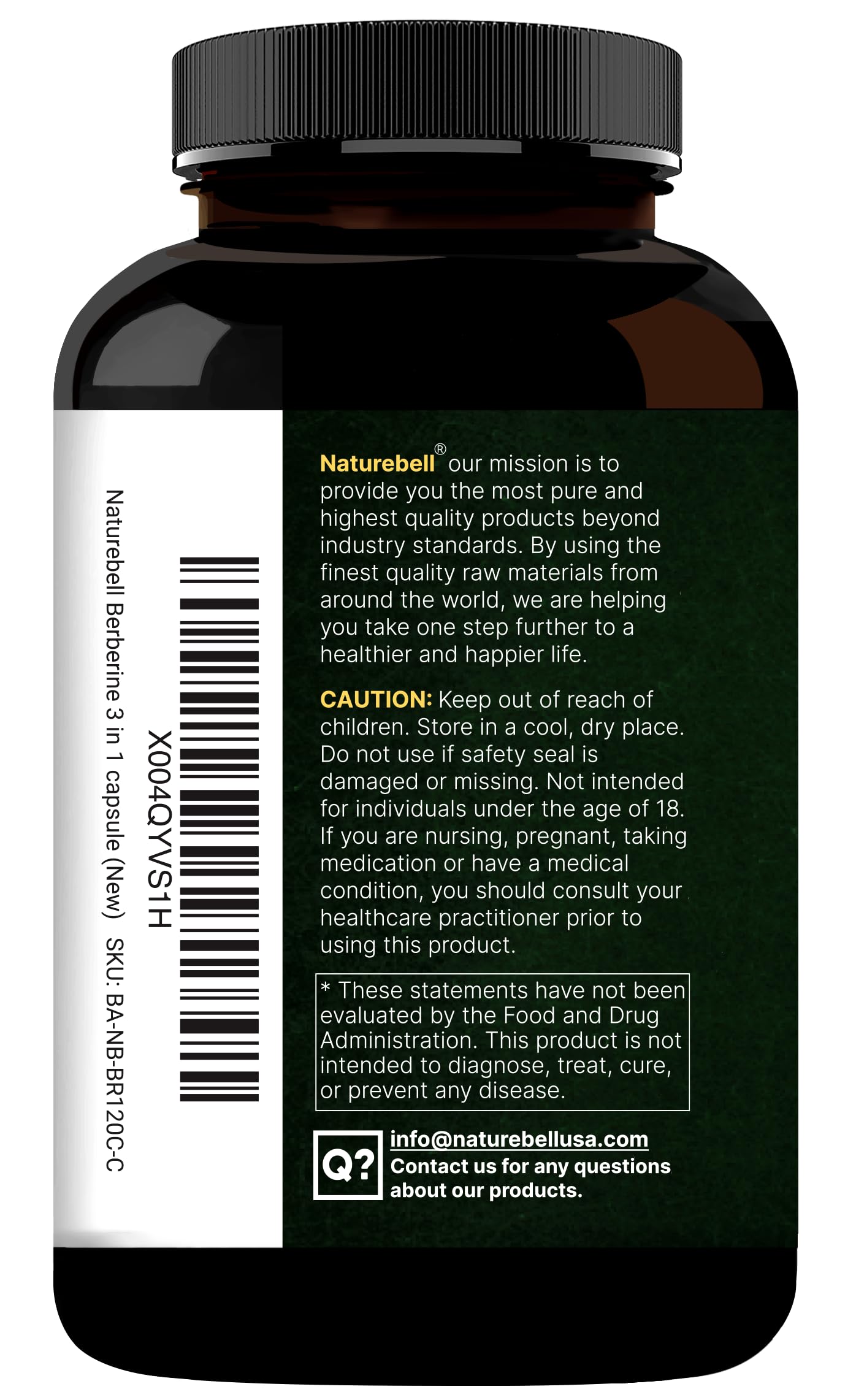NatureBell Berberine Capsules in a lifestyle setting