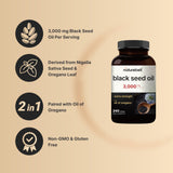 NatureBell Black Seed Oil Softgels close-up of softgels