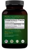 NatureBell Bromelain Supplement 240 veggie capsules back view