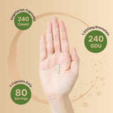 NatureBell Bromelain Supplement 240 veggie capsules close-up