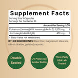 NatureBell Colostrum Capsules bottle side view
