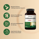 NatureBell Colostrum Capsules showing serving size