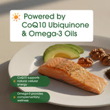 NatureBell CoQ10 300mg with Omega-3 100mg capsule bottle back view