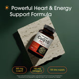 NatureBell CoQ10 300mg with Omega-3 100mg capsule bottle side view