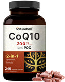 NatureBell CoQ10 & PQQ Complex 240 Veggie Capsules front view