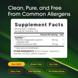 NatureBell CoQ10 supplement with PQQ back view with ingredient list