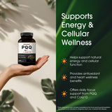 NatureBell CoQ10 supplement with PQQ bottle with cap open