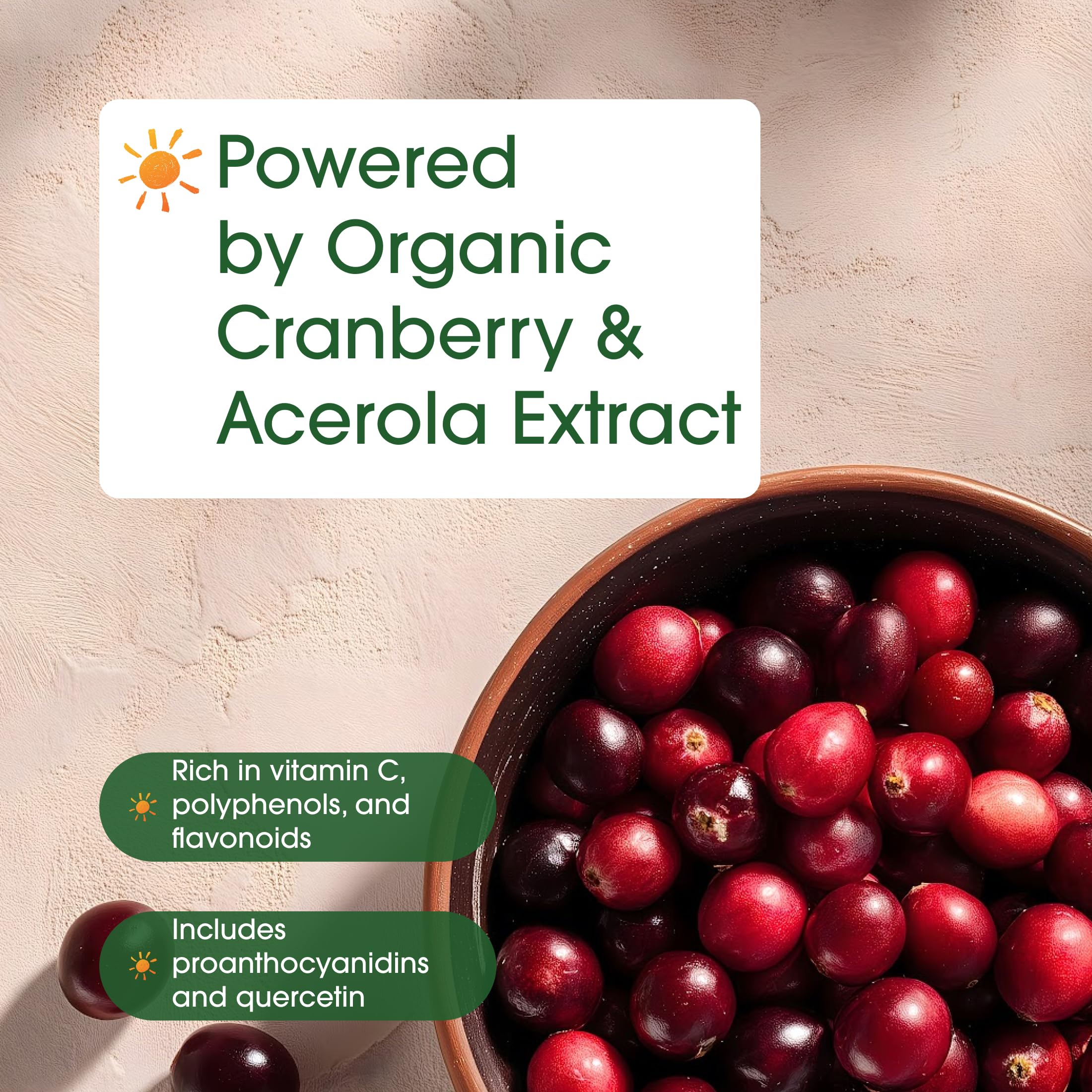 NatureBell Cranberry Concentrate 360mg capsules with acerola cherry