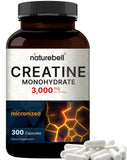 NatureBell Creatine Capsules 300 count bottle front view