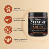 NatureBell creatine monohydrate powder 1000g side view