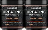 NatureBell creatine monohydrate powder 2 pack front view