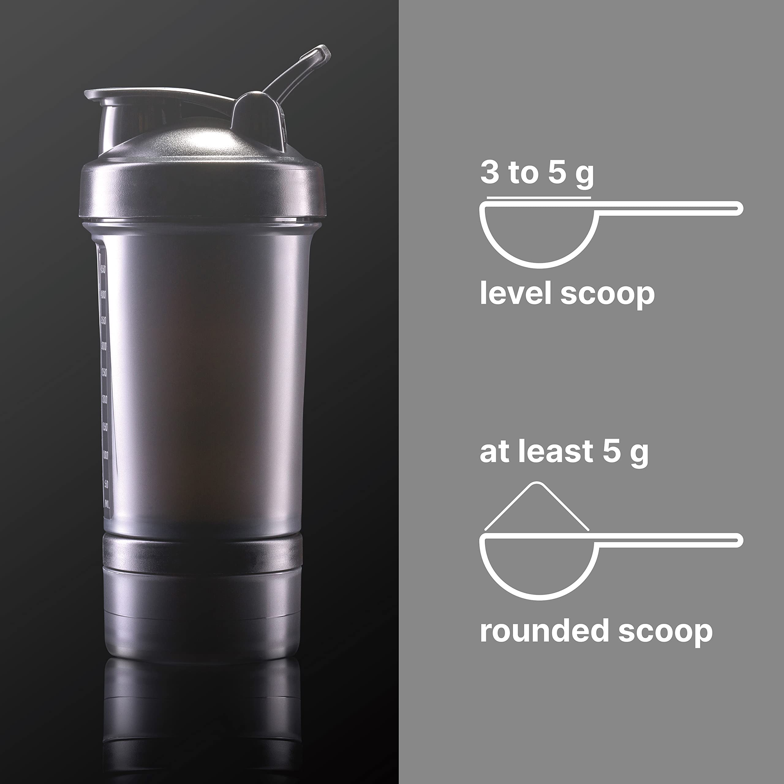 NatureBell creatine monohydrate powder in a glass with water