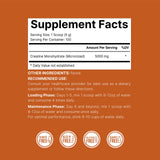 NatureBell creatine monohydrate powder packaging side view