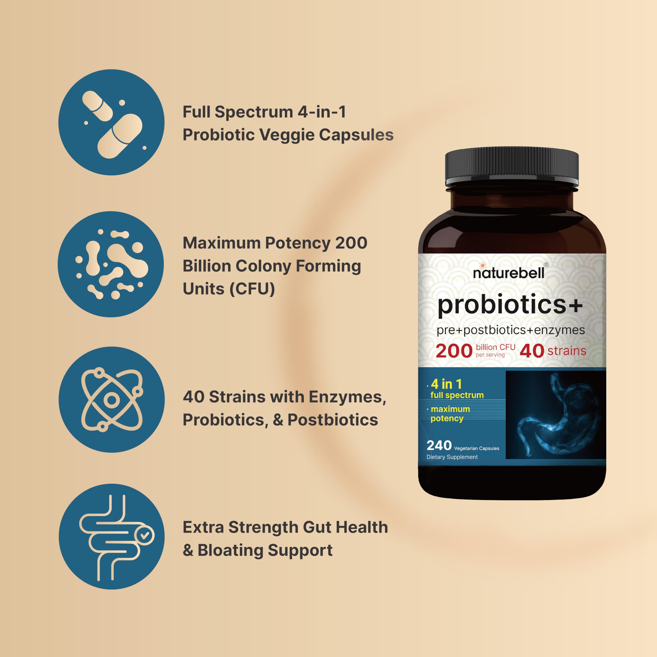 NatureBell daily Enzyme Complex capsules close-up
