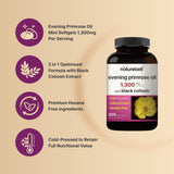 NatureBell Evening Primrose Oil Softgels close-up of softgel