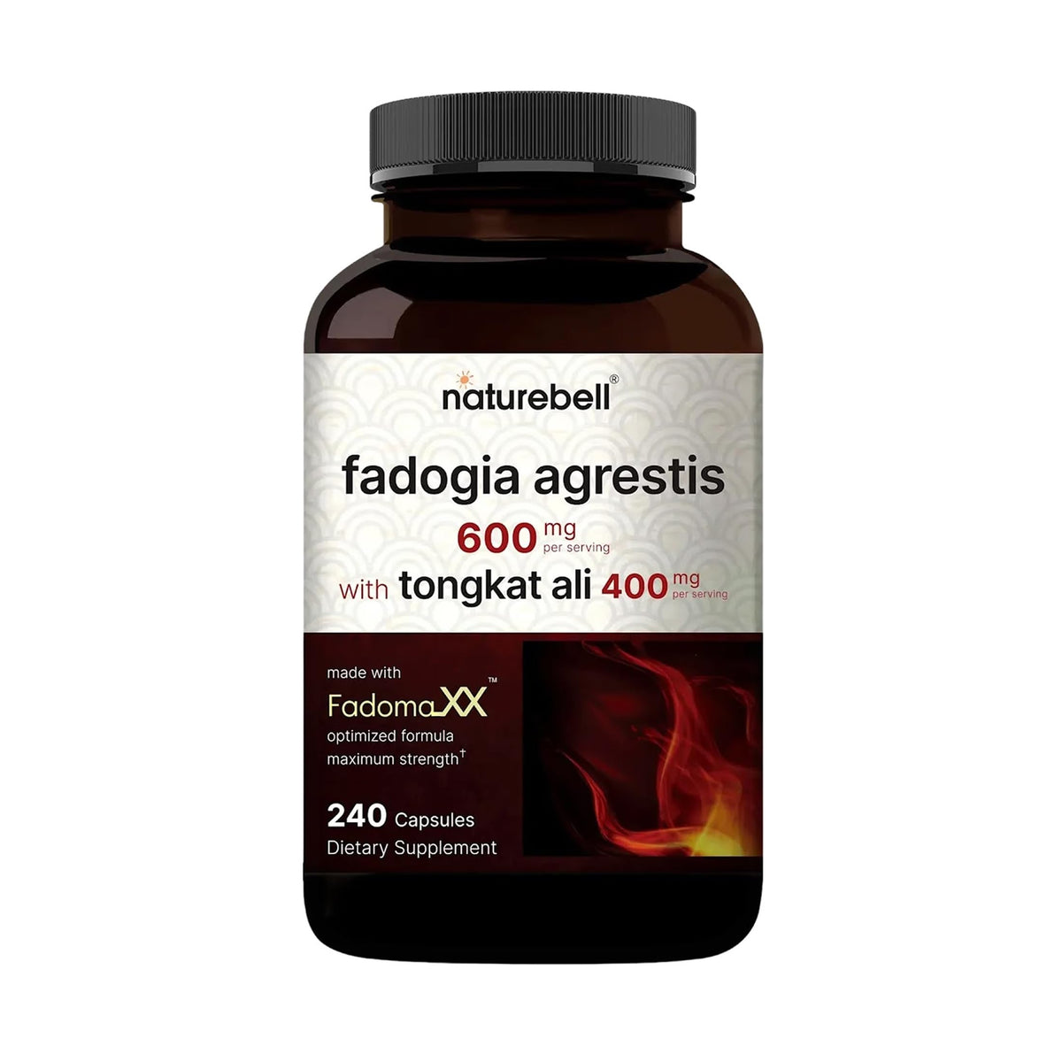 NatureBell Fadogia Agrestis Complex 600mg capsules front view