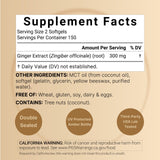 NatureBell Ginger Root Extract Softgels side view showing softgels