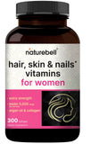 NatureBell Hair, Skin & Nails multivitamin softgels front view